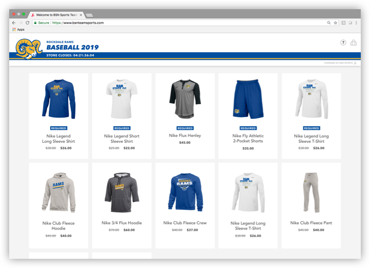 Welcome to BSN Sports Team Shop
