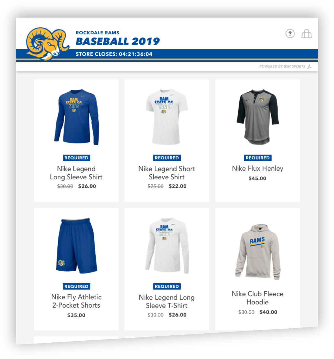 to BSN Sports Team Shop